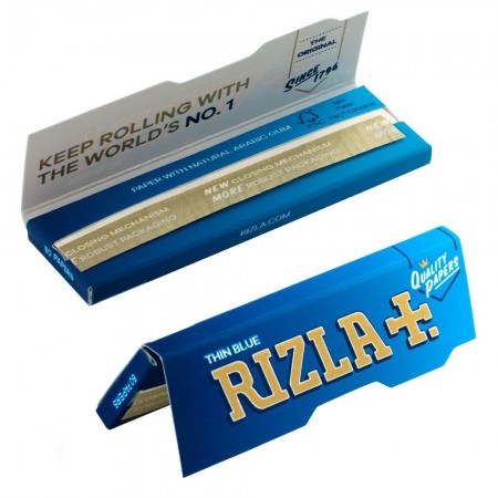 Rizla Thin Blue Single Wide 50 leaves per booklet