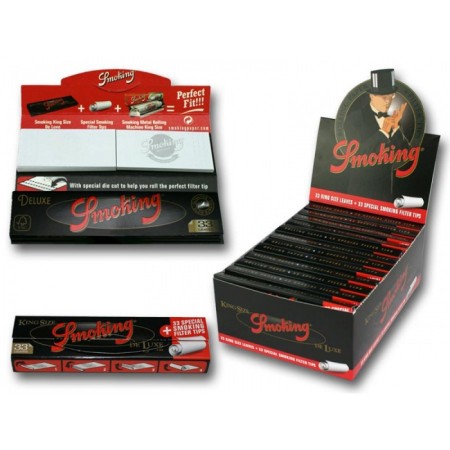 Smoking Deluxe Black + Tips KS