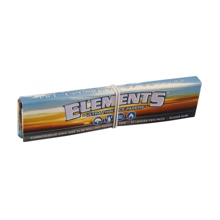 Papirček Elements KS slim + tips, 33 listov