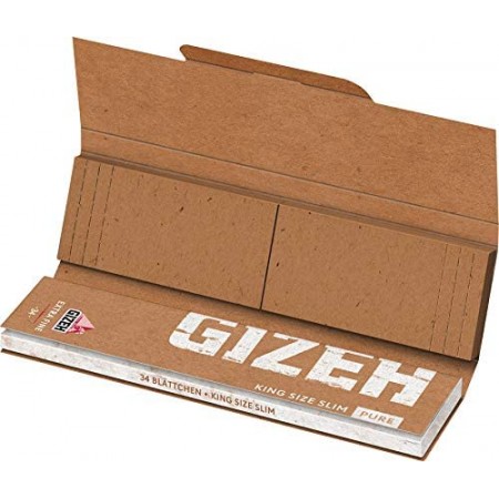 Gizeh King Size Slim Pure + Tips 34pcs