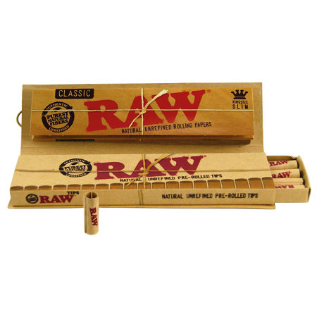 Papirček Raw + preload tips 32 listov