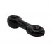 Amsterdam Black Glass pipe 14cm